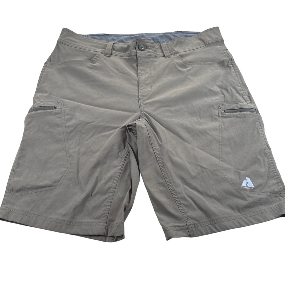 Eddie Bauer First Ascent Shorts Men 38 Tan Cargo Hiking Gorpcore Outdoor Utility